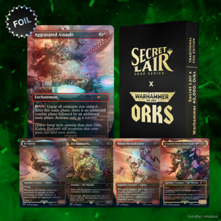 secret lair warhammer 40000 orks magic cards cartas magic