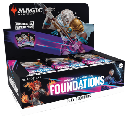 cartas magic caja de playbooster sobres de juego fondations cimientos