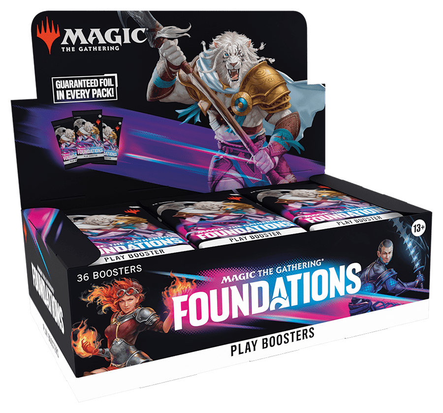 cartas magic caja de playbooster sobres de juego fondations cimientos