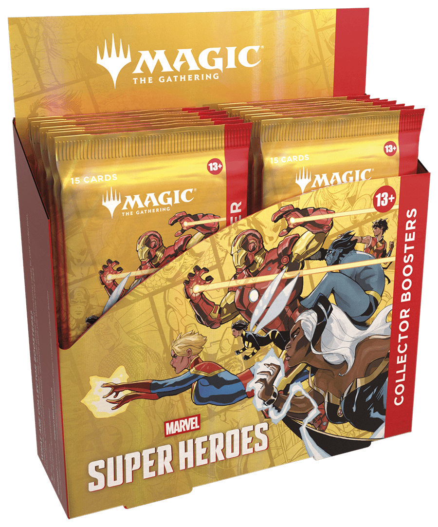 marvel super heroes collector booster cartas magic