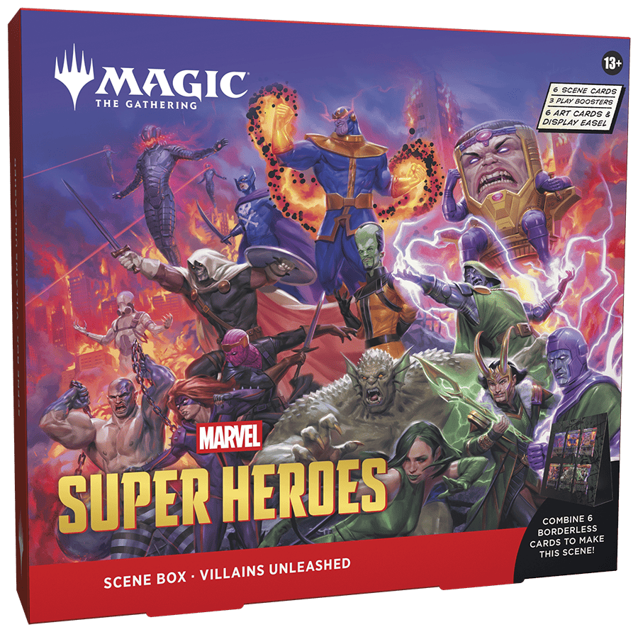 marvel super heroes escena cartas magic