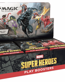 marvel super heroes playbooster box cartas magic